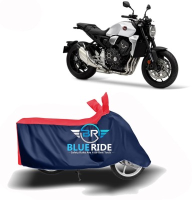 BLUERIDE Two Wheeler Cover for Honda(CB1000R, Red, Blue)