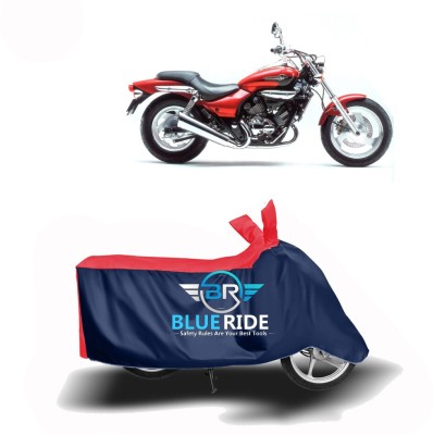 BLUERIDE Two Wheeler Cover for Kawasaki(Eliminator, Red, Blue)