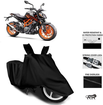 THE REAL ARV Waterproof Two Wheeler Cover for KTM(250 Duke, Black)