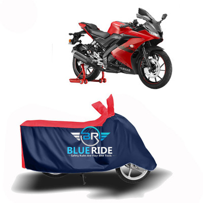 BLOERIDE Two Wheeler Cover for Yamaha(YZF R15 V3.0, Red, Blue)