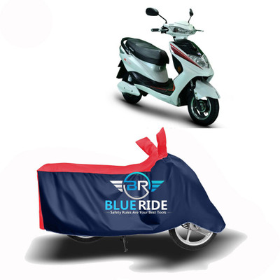 BLOERIDE Two Wheeler Cover for Okinawa(Ridge, Red, Blue)