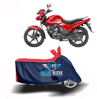 BLOERIDE Two Wheeler Cover for Hero(Achiever, Red, Blue)
