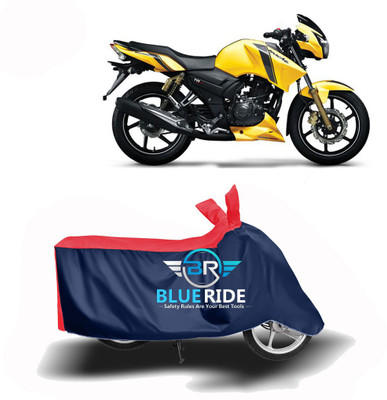 BLOERIDE Two Wheeler Cover for TVS(Apache, Red, Blue)