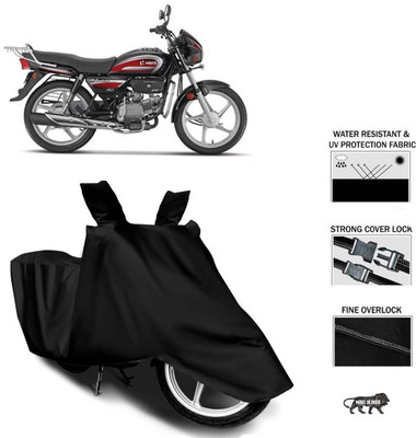 MBIX Waterproof Two Wheeler Cover for Hero(Splendor, Black)
