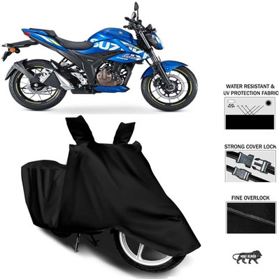 Pu-Crazy Waterproof Two Wheeler Cover for Suzuki(Gixxer 250, Black)