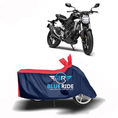 BLUERIDE Two Wheeler Cover for Honda(CB300R, Red, Blue)