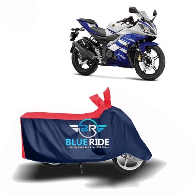 BLUERIDE Two Wheeler Cover for Yamaha(YZF R15 Ver 2.0, Red, Blue)