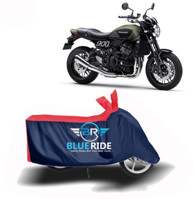 BLUERIDE Two Wheeler Cover for Kawasaki(Z900RS, Red, Blue)