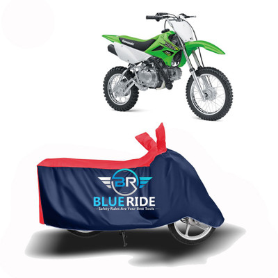BLORIDE Two Wheeler Cover for Kawasaki(KLX 110, Red, Blue)