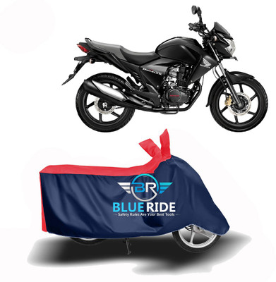 BLOERIDE Two Wheeler Cover for Honda(CBF150, Red, Blue)