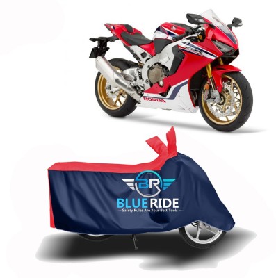 BLUERIDE Two Wheeler Cover for Honda(CBR1000RR Fireblade, Red, Blue)