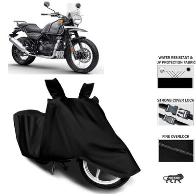 THE REAL ARV Waterproof Two Wheeler Cover for Royal Enfield(Himalayan, Black)