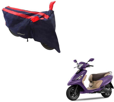 WONAK Waterproof Two Wheeler Cover for TVS(Zest, Red, Black)