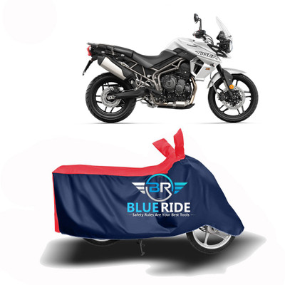 BLOERIDE Two Wheeler Cover for Triumph(Tiger 800 XR, Red, Blue)