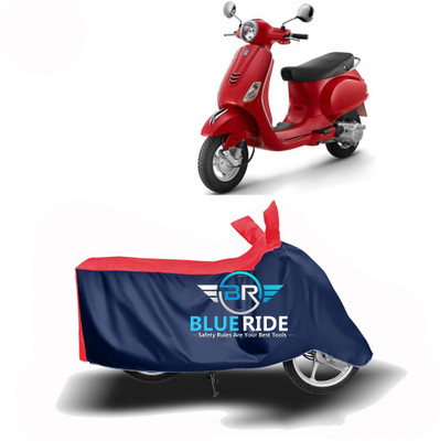 BLOERIDE Two Wheeler Cover for Vespa(Vespa LX 125, Red, Blue)