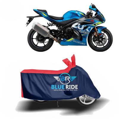 BLUERIDE Two Wheeler Cover for Suzuki(GSX R1000, Red, Blue)