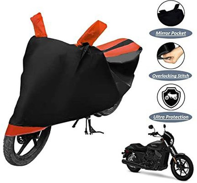 WONAK Waterproof Two Wheeler Cover for Harley Davidson(Street 750, Red, Black)