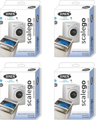 JIMEN SCALEGO Washing machine descaling powder Best washing machine cleaning powder for all leading brand of Fully automatic Front Load and Top Loading washing machine.(pack of 4) pkt 400 gram. Detergent Powder(400 g)
