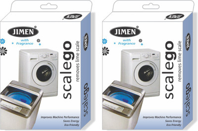JIMEN SCALEGO Washing machine service powder for all leading brand of Fully automatic Front Load and Top Loading washing machine (pack of2) pkt 200 gram. Detergent Powder(200 g)