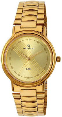 MAXIMA 26771CMGY Gold Analog Watch  - For Men