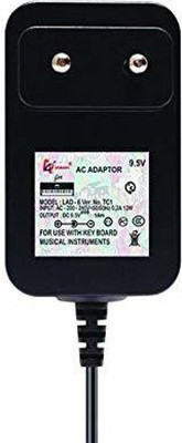 Darahs 9.5V 1 AMP Power Supply AC Input 200-240 V and Output DC Adapter for Ca sio Music Keyboard Piano Worldwide Adaptor(Black)