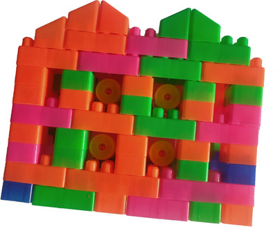 Aarzoomic 2021 EDITION NEW ARRIVAL 100 Pcs Building Blocks,Creative Learning Educational Toy A3 For Kids Puzzle Assembling Building Unbreakable Toy Set(Multicolor)