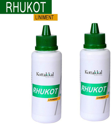Kottakkal RHUKOT LINIMENT 100ML X2 ARYA VAIDHYASHALA | BEST FOR Arthritis and Joint pain Liquid(2 x 100 ml)