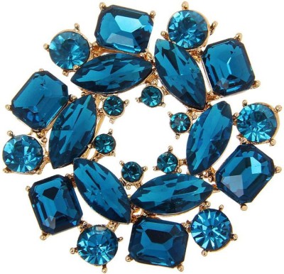 YouBella Stylish Latest Design Party Wear Jewellery Brooch(Blue)