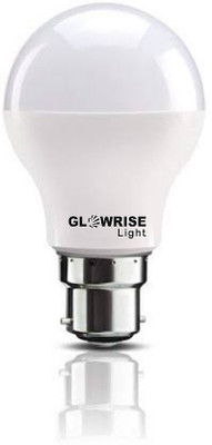 GLOWRISE LIGHT 9 W Basic Round B22 LED Bulb(White, Pack of 8)