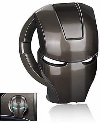 LAVITRA Black Car Engine Start Stop Switch Lambo Style Button Cover Decorative Auto Accessories Push Button Sticky Cover Car Interior Iron Man Car Inverter