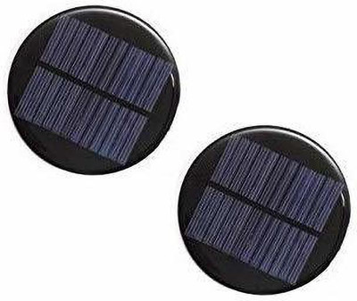 ERHIndia (2 Pcs) 6v-100ma Mini Power Solar Cells for Solar Panels for DIY Projects (80 mm Diameter) Electronic Components Electronic Hobby Kit