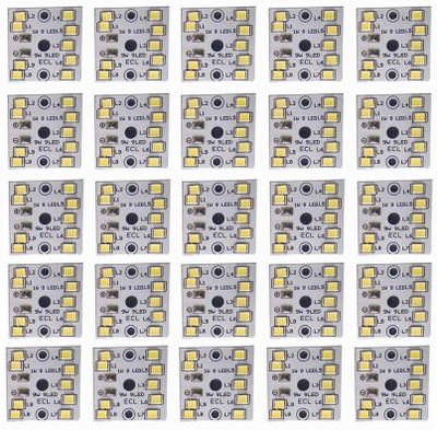Republic (Pack of 25) 9w MCPCB Led Raw Material For Led Bulb Light Electronic Components Electronic Hobby Kit
