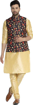abeer fashion Men Kurta Churidar Ethnic Jacket Set