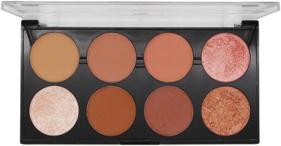 FASHION COLOUR PRO HD CONTOUR & HIGHLIGHTER PALETTE CH08 SHADE 04 Highlighter(MULTI COLOUR)