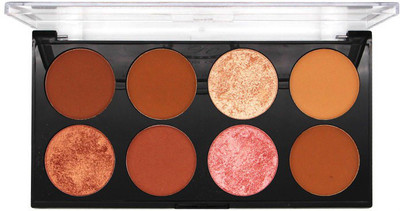 FASHION COLOUR PRO HD CONTOUR & HIGHLIGHTER PALETTE CH08 SHADE 02 Highlighter(MULTI COLOUR)