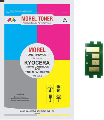 MOREL TK4109 TONER POWDER WITH TONER CHIP Black Ink Cartridge