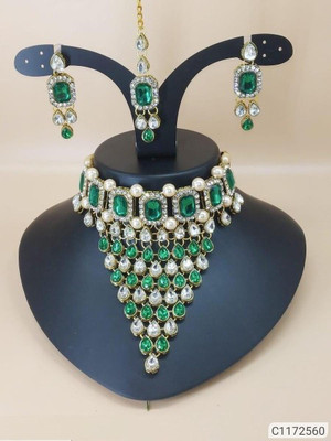 CATALYST Alloy Copper Green Jewellery Set(Pack of 1)