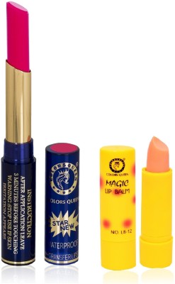 COLORS QUEEN No – Transfer Star New Lipstick & Free Magic Lip Balm(Pink, 2.4 g)