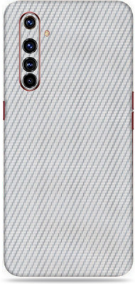Satisfactory Realme X50 Pro Mobile Skin(Silver-Carbon Fiber Skin With Matte Finish)