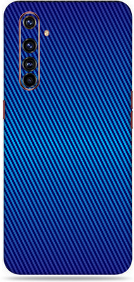 Satisfactory Realme X50 Pro Mobile Skin(Blue-Carbon Fiber Skin With Matte Finish)
