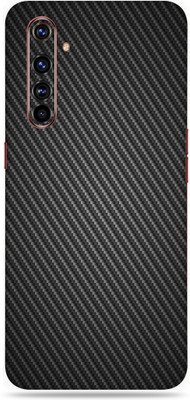 Satisfactory Realme X50 Pro Mobile Skin(Black-Carbon Fiber Skin With Matte Finish)