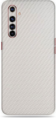 Satisfactory Realme X50 Pro Mobile Skin(White-Carbon Fiber Skin With Matte Finish)