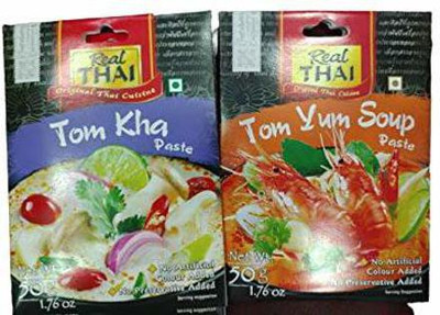 Real Thai Tom Kha |Tom Yumm Carry Paste 2X50GM (Imported) (pack of 2) Combo(2 x 50 g)