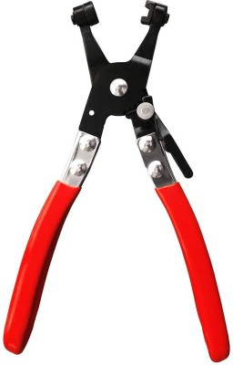 AASONS Automotive Hose Clamp Plier .Band Hose Clamp Plier, Flexible Ring Type Hose Clamp Pliers Installation and Removal Tool Swivel Jaw Locking (Flat Jaw) Combination Snap Ring Plier(Length : 8.5 inch)