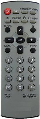 Akshita UN-20 LX104 CRT TV Remote Control ( with USB Function ) ( Chake Image With Old Remote ) PANASONIC Remote Controller(Black)