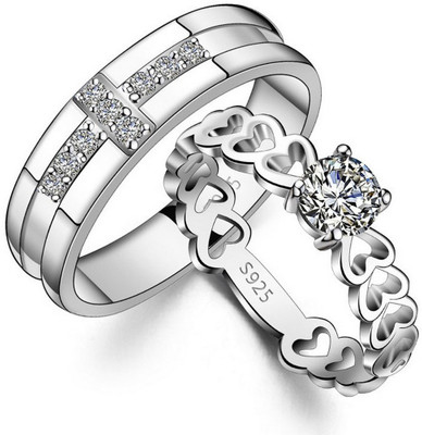 Sanoka Alloy Cubic Zirconia Silver Plated Ring