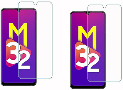 Bodoma Edge To Edge Tempered Glass for Samsung galaxy M32 Pack of 2, Samsung Galaxy F22, Samsung Galaxy A22(Pack of 2)