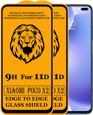 Dream Edge To Edge Tempered Glass for POCO X2(Pack of 2)