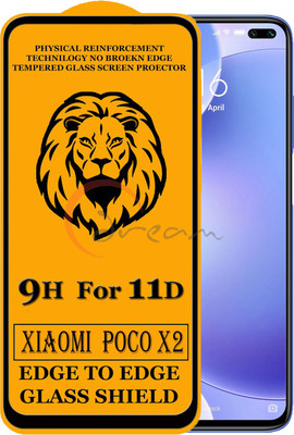 11D Edge To Edge Tempered Glass for POCO X2(Pack of 2)