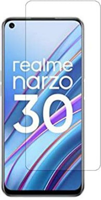 silkykraftz Tempered Glass Guard for Realme Narzo 30(Pack of 1)
